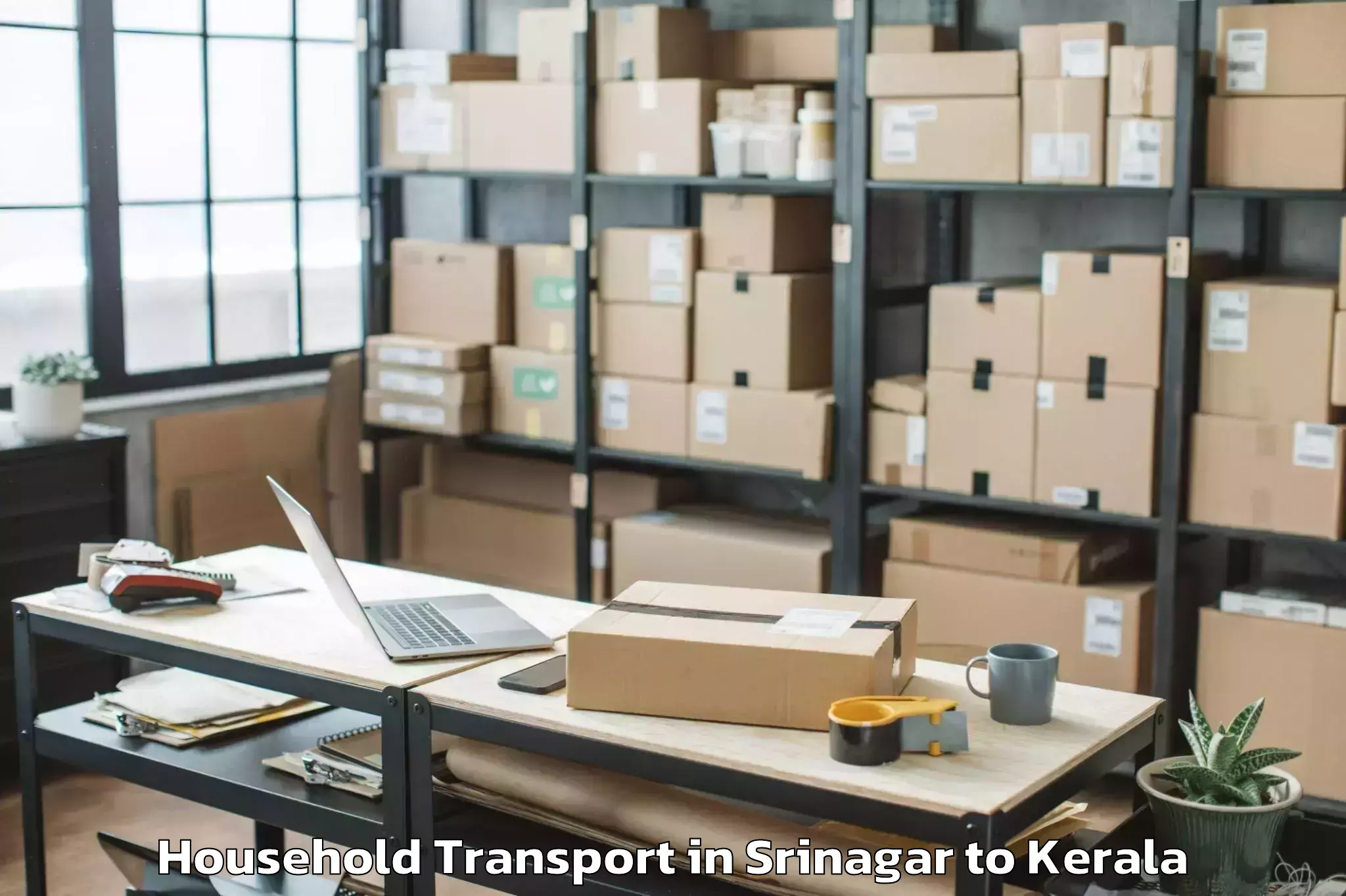 Leading Srinagar to Cochin Port Kochi Household Transport Provider